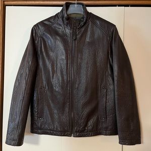 Marc New York Andrew Marc Men’s Brown Leather Jacket Size L